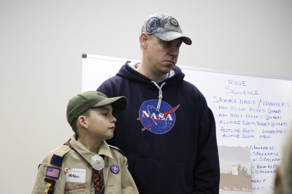 Alan Holle Addresses the Move Out Group regarding BSA Troop 1